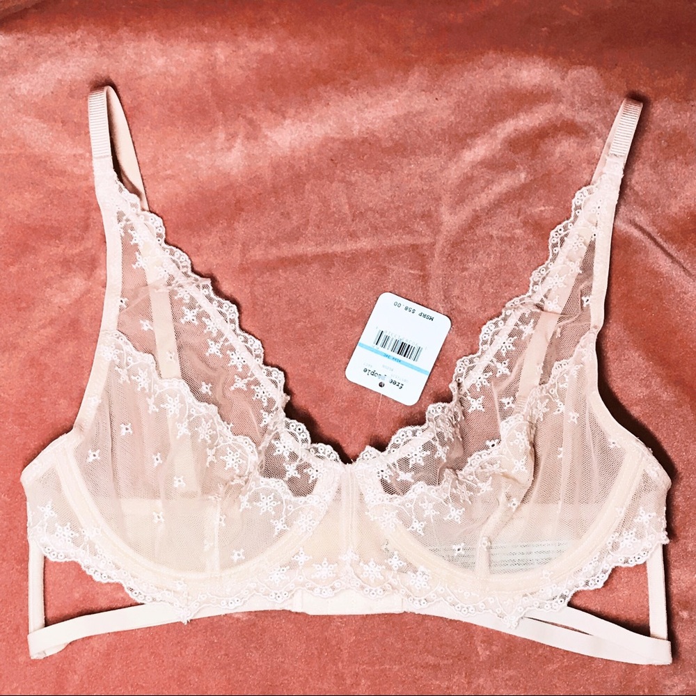 free people intimately blush lingerie bra